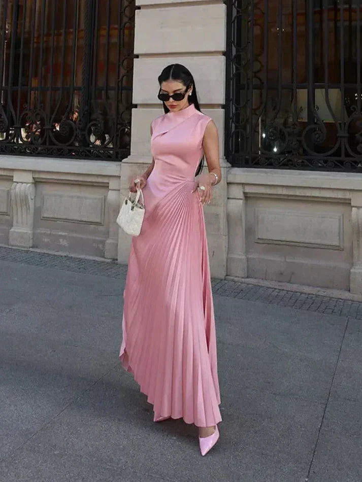 Women’s Elegant Draped Formal Maxi Dress - Sophia