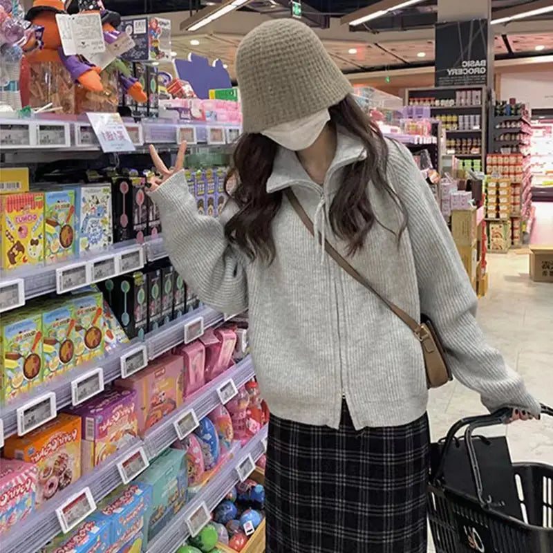 Women's Cozy Knitted Cardigan - Halsey
