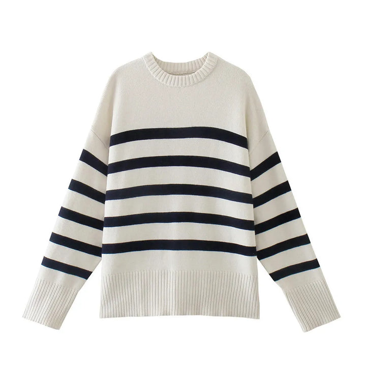 Women’s Oversized Striped Knitted Jumper - Rosalind