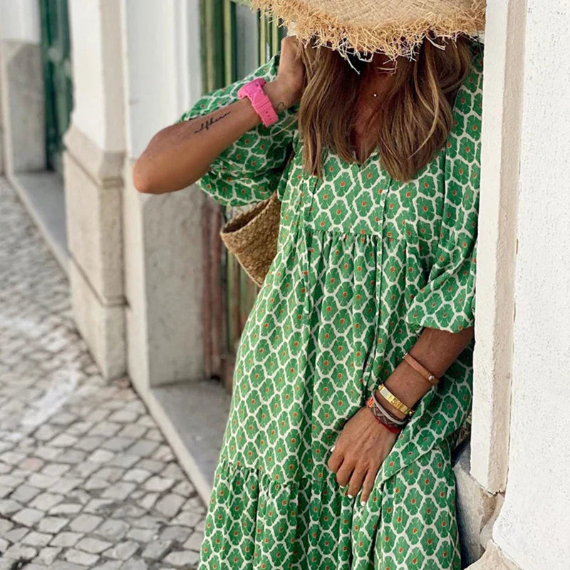 Women’s Boho Summer Maxi Dress - Brooklynn