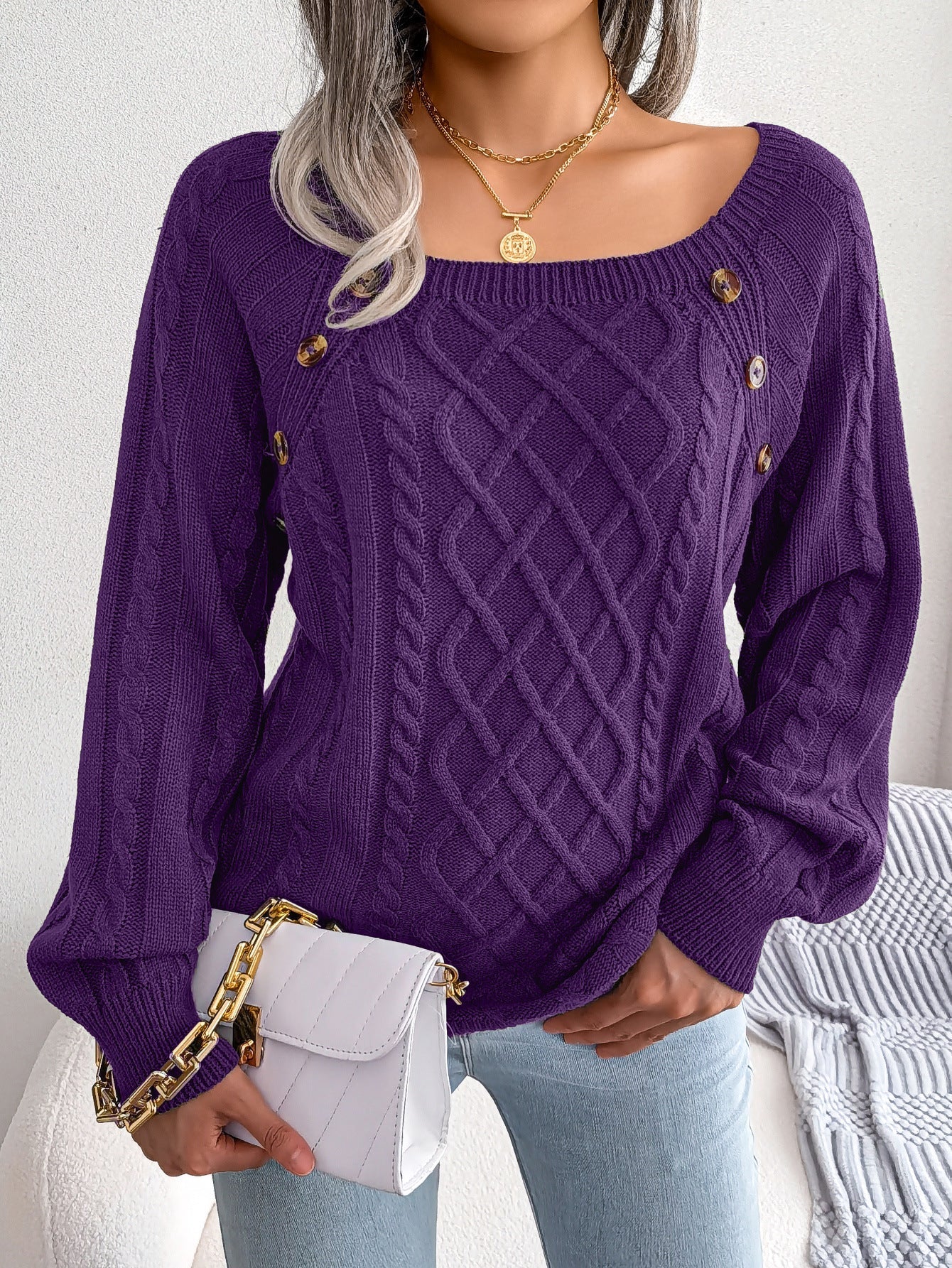 Women’s Cozy Loose Fit Sweater - Sobens