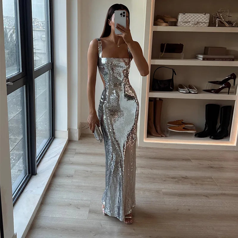 Women's Elegant Maxi Dress - Lena