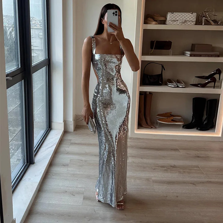 Women's Elegant Maxi Dress - Lena