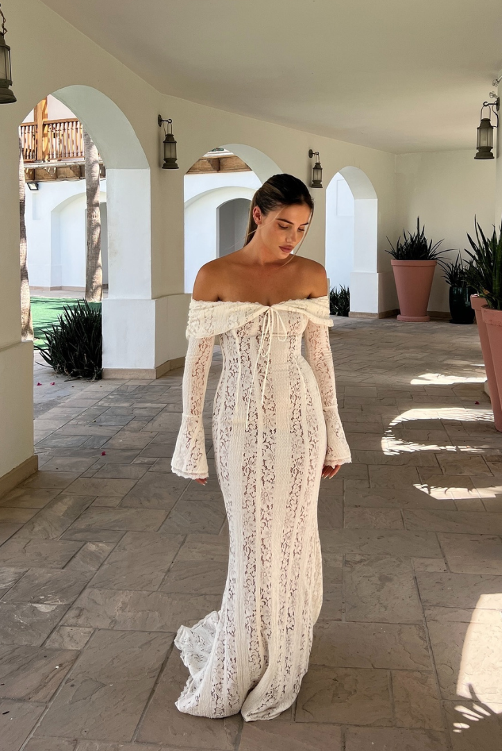 Women’s Romantic Elegant Lace Maxi Dress - Blair