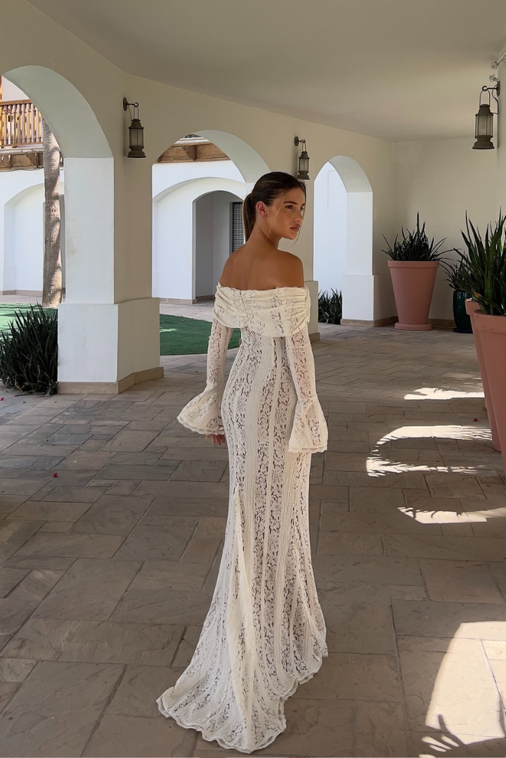 Women’s Romantic Elegant Lace Maxi Dress - Blair