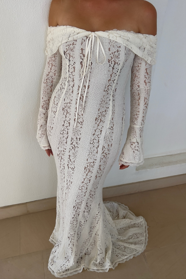 Women’s Romantic Elegant Lace Maxi Dress - Blair