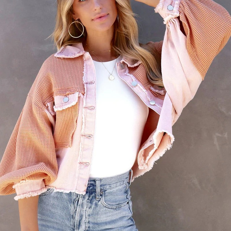Women’s Puff Sleeve Chic Trendy Jacket - Ava