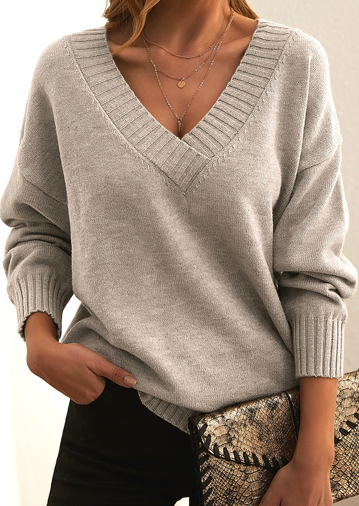 Women’s V-Neck Jumper - Nanna