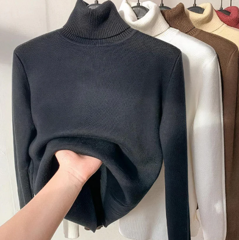 Women’s Cozy Fit Turtleneck Sweater - Isabella