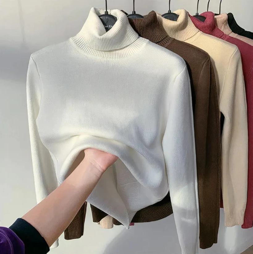 Women’s Cozy Fit Turtleneck Sweater - Isabella