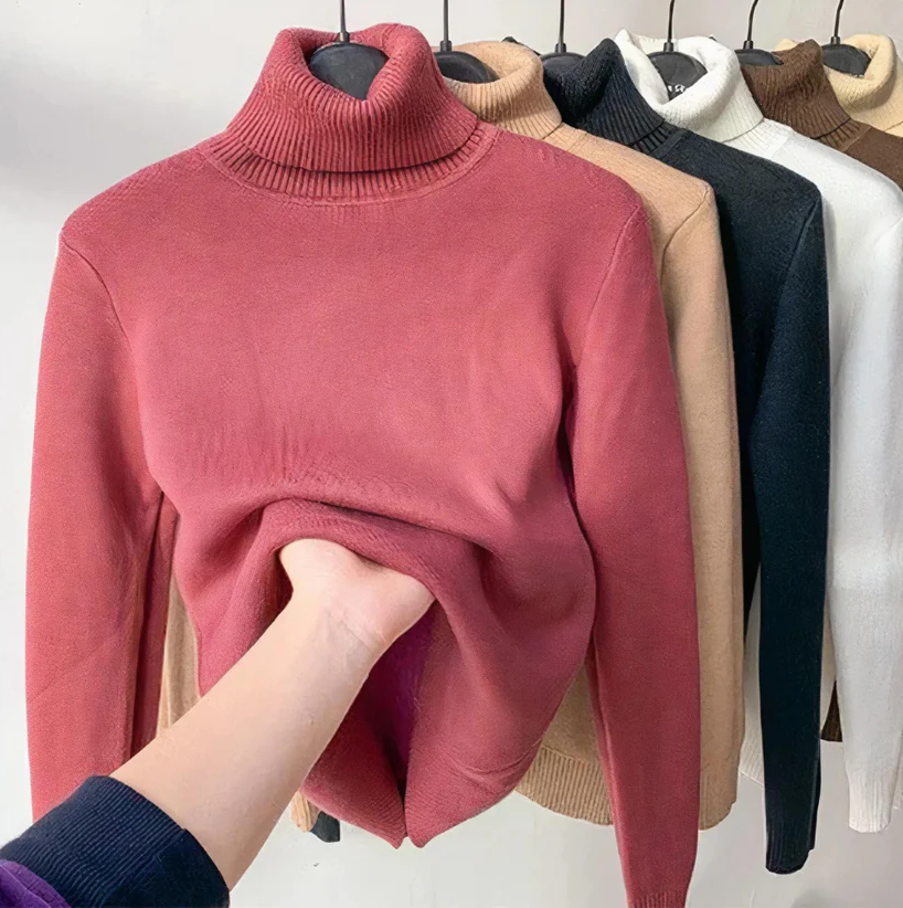 Women’s Cozy Fit Turtleneck Sweater - Isabella
