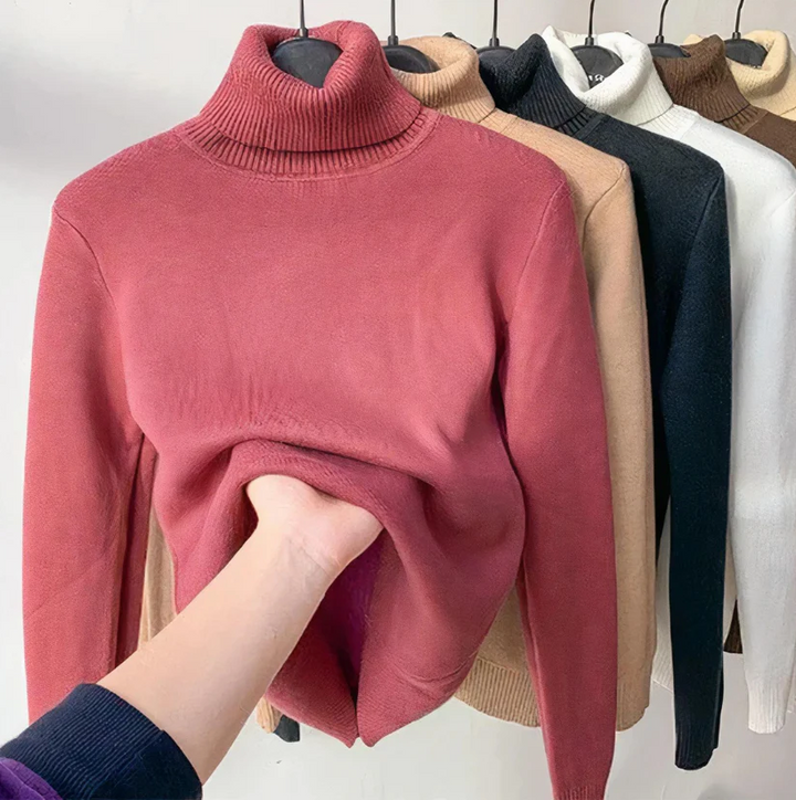 Women’s Cozy Fit Turtleneck Sweater - Isabella