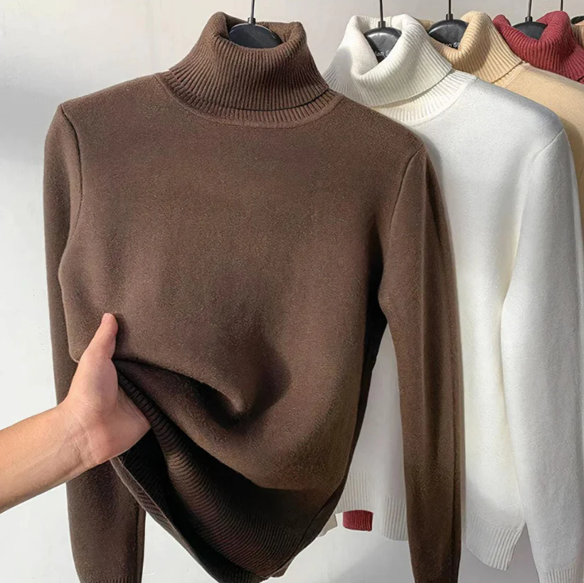 Women’s Cozy Fit Turtleneck Sweater - Isabella
