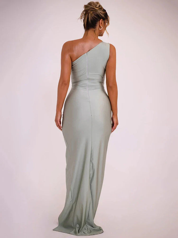 Women’s Asymmetrical One-Shoulder Maxi Dress - Shara