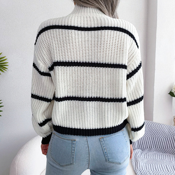 Women’s Cozy Stripe Sweater - Erwina