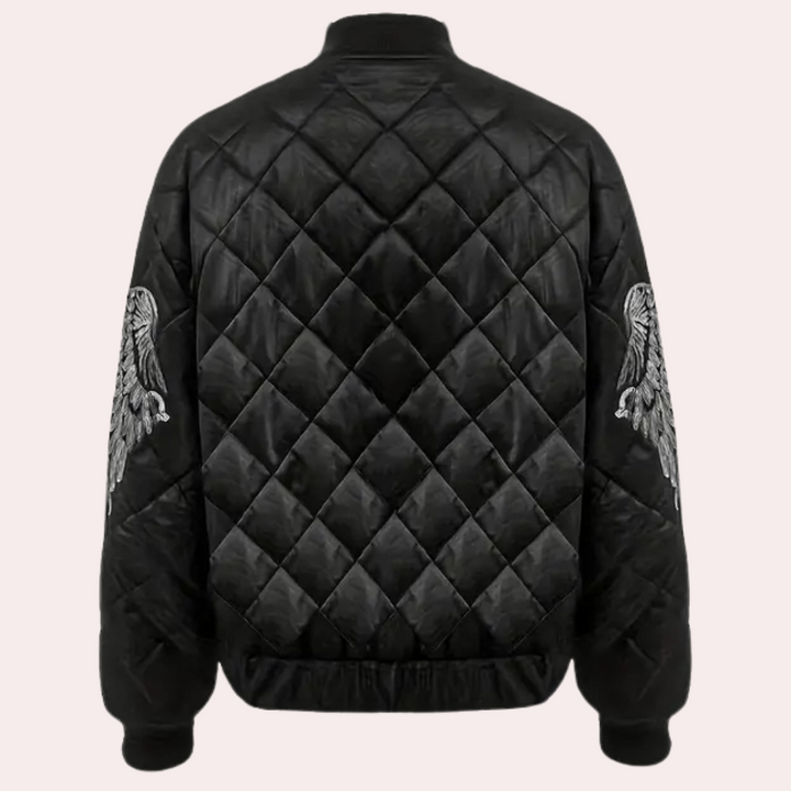 Women's Stylish Zip Bomber Jacket - Mia