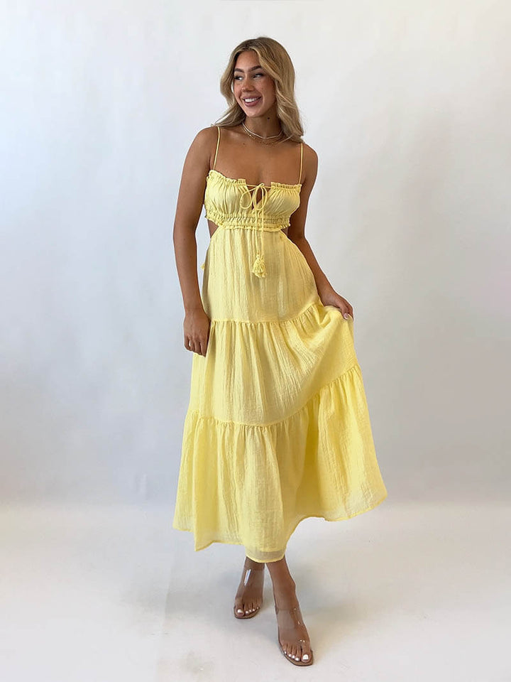 Variant image for Women's Sleeveless A-Line Maxi Dress Elegant Design - Adeline-9