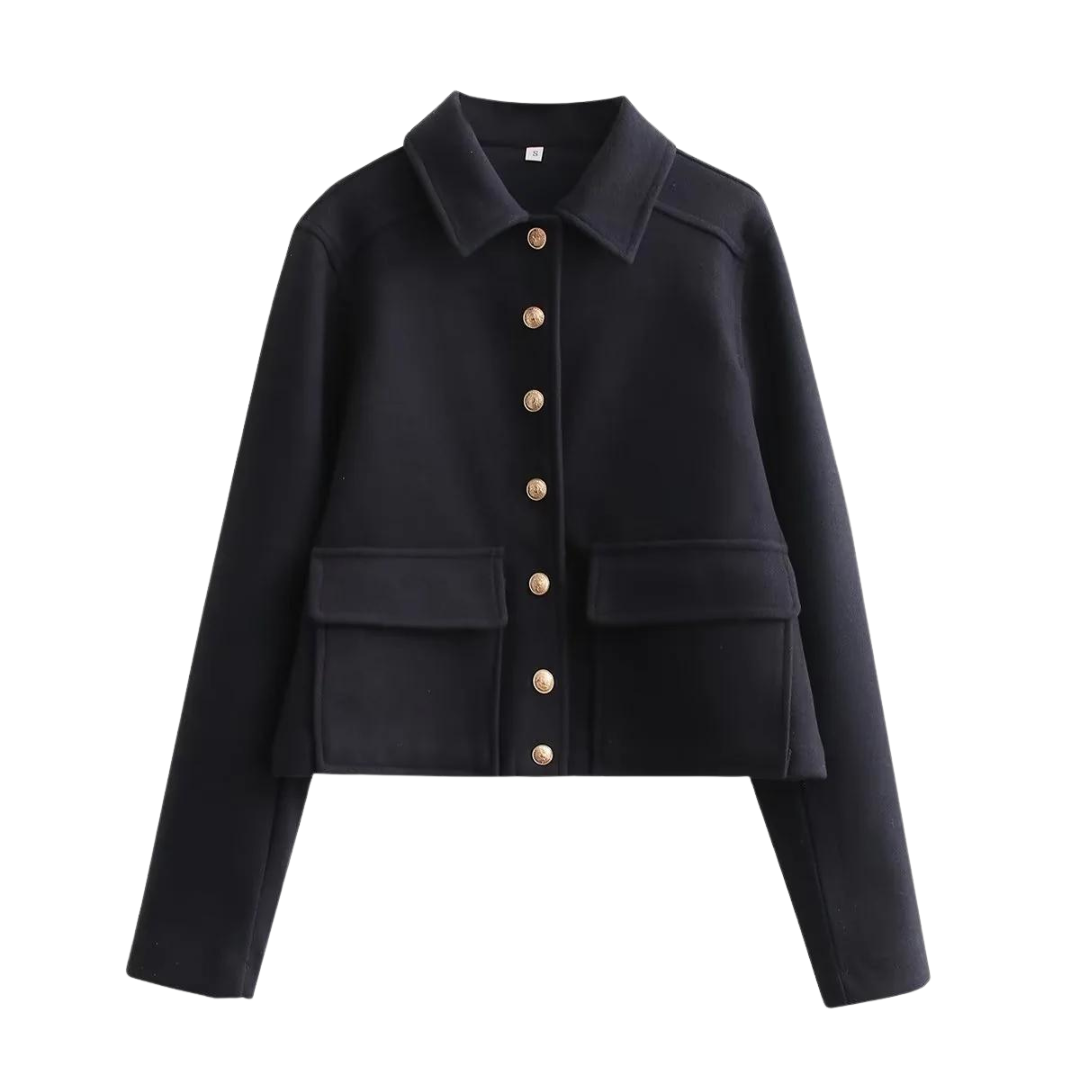 Women’s Elegant Button Closure Jacket - Jasmine