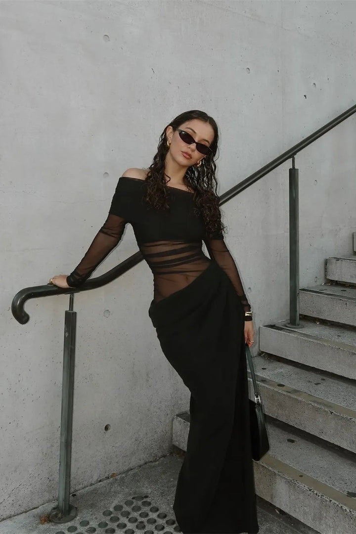 Mesh Maxi Dress - Blair