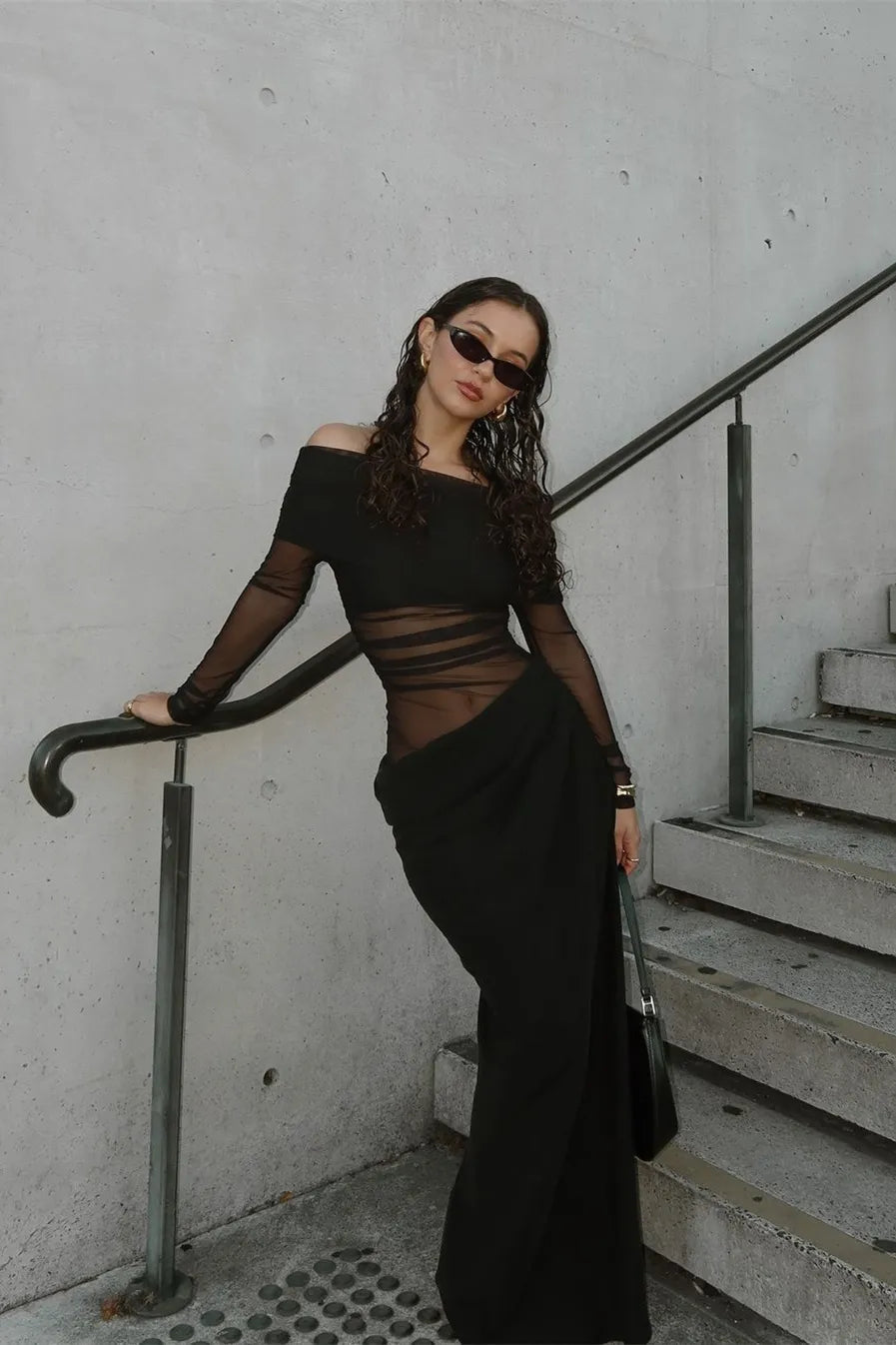 Mesh Maxi Dress - Blair