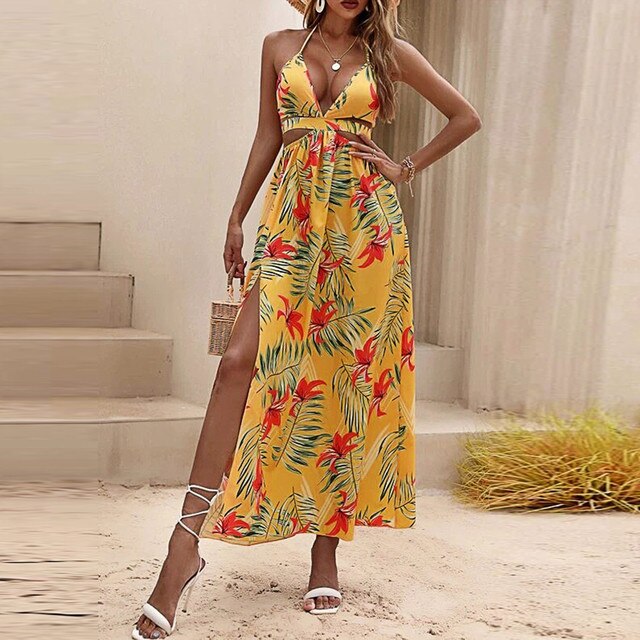 Women's Floral Maxi Dress - Isabelle