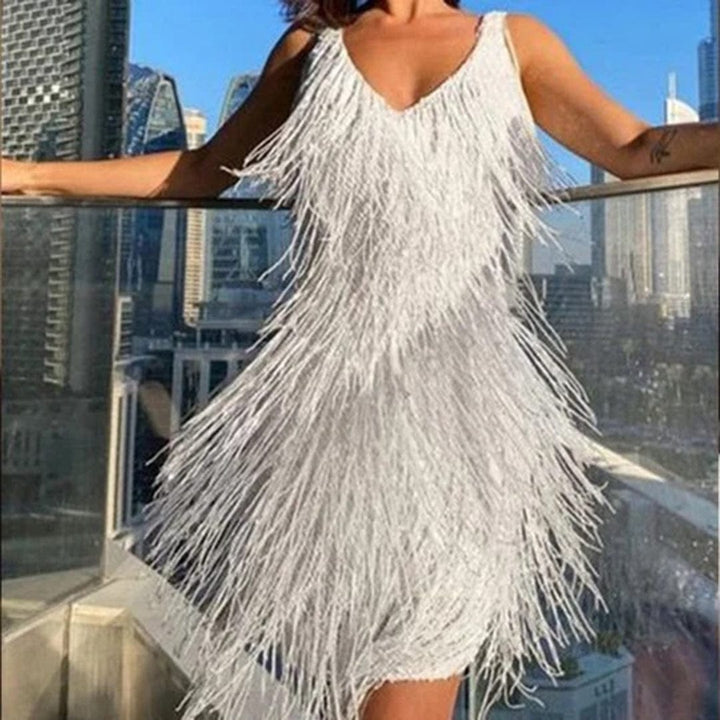 Women Tassel Mini Dress Ideal for Parties | Nola