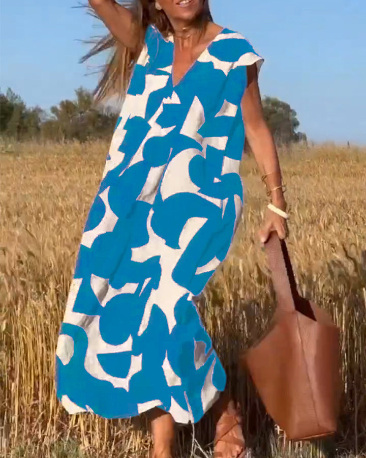 Variant image for Women’s A-Line Maxi Dress Casual Elegance - Zoey-13