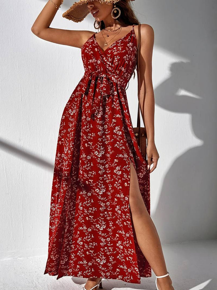 Women's Summer Floral Cami Maxi Dress - Zoey