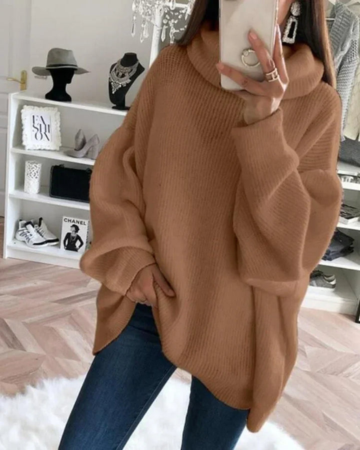 Women’s Oversized Casual Turtleneck Jumper - Gwendolyn
