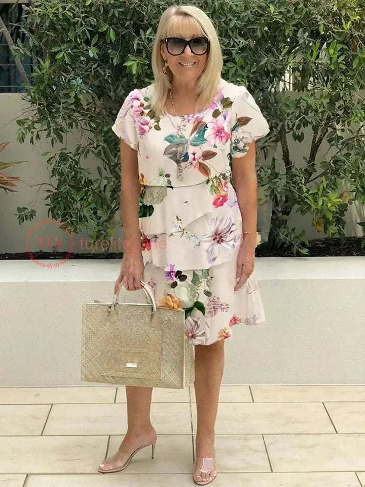 Ruffled Floral Dress | Xena
