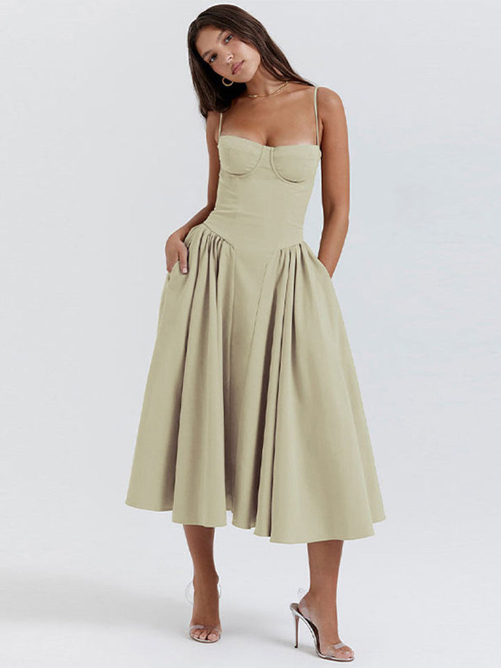 Women’s Elegant Summer Midi Dress - Lina