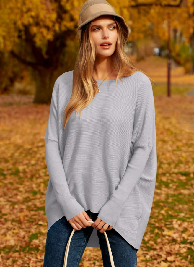 Variant image for Women’s Oversized Sweater Comfortable Batwing Design - Sophie-36