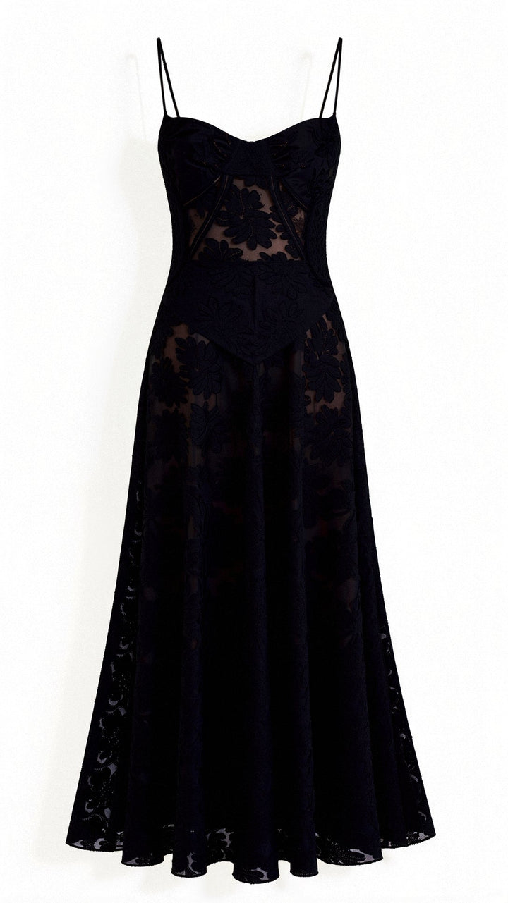 Variant image for Women’s Elegant Sleeveless Lace Back Maxi Dress - Hannah-6