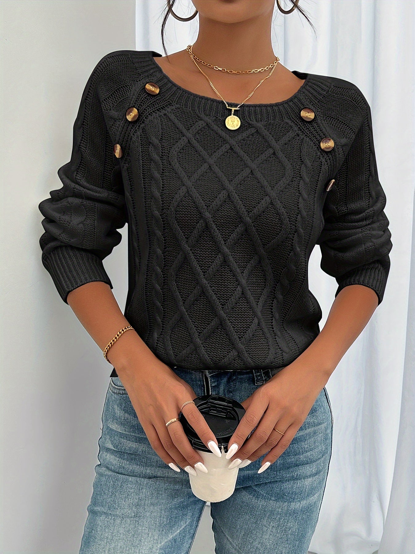 Women’s Cozy Loose Fit Sweater - Sobens