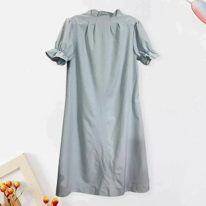 Women’s Puff Sleeve Vintage Mini Dress - Cosima