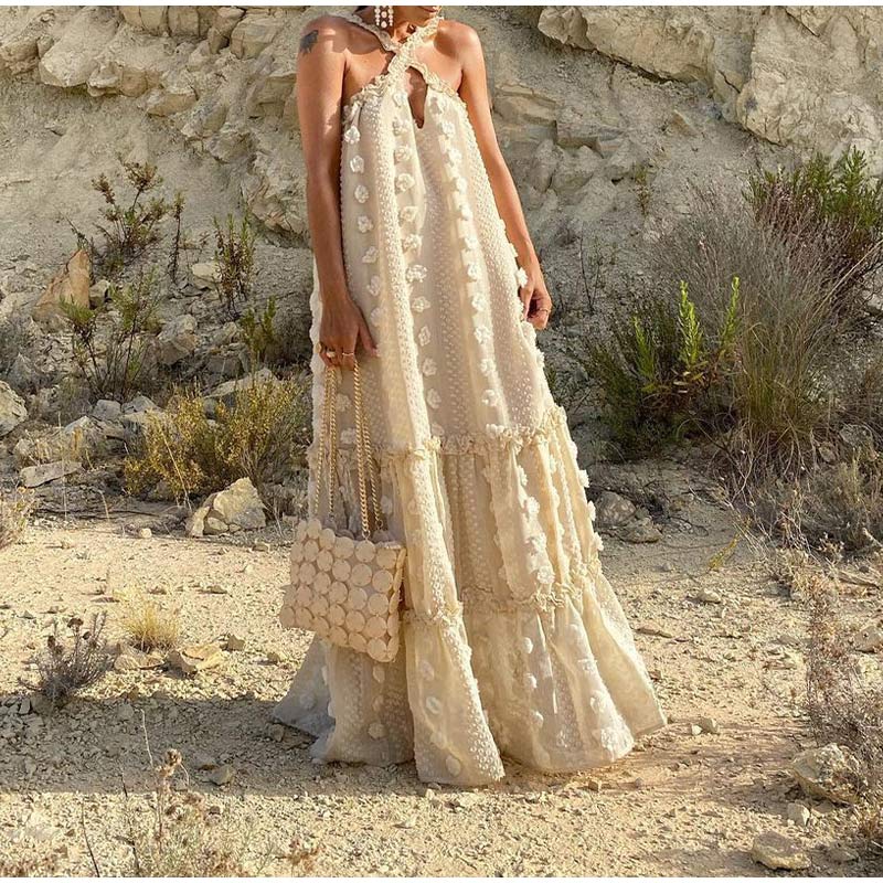 Women’s Floral Summer Maxi Dress - Angelina
