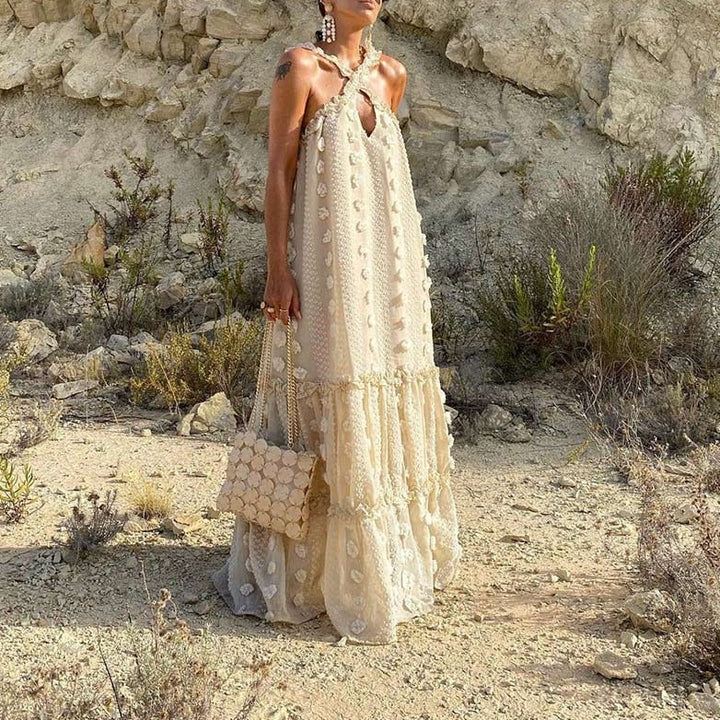 Women’s Floral Summer Maxi Dress - Angelina