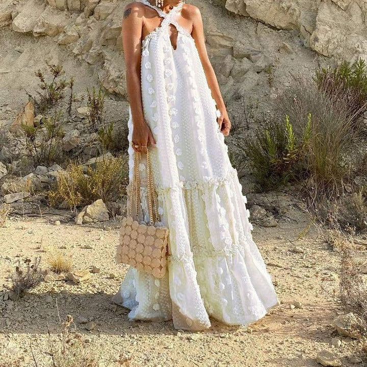 Variant image for Women’s Floral A-Line Maxi Dress for Summer - Angelina-17