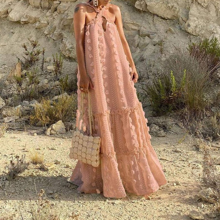 Variant image for Women’s Floral A-Line Maxi Dress for Summer - Angelina-13