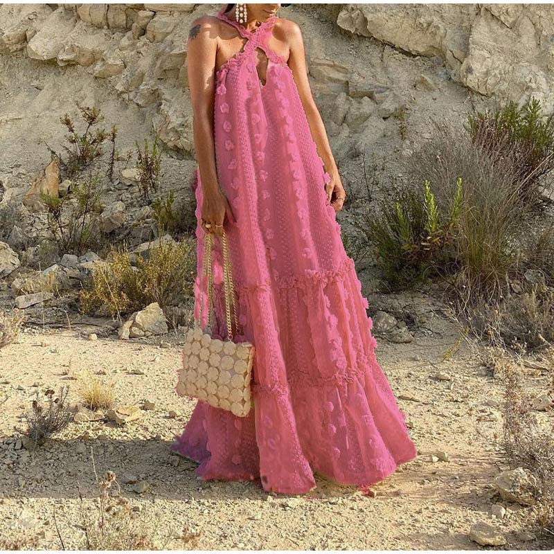 Women’s Floral Summer Maxi Dress - Angelina