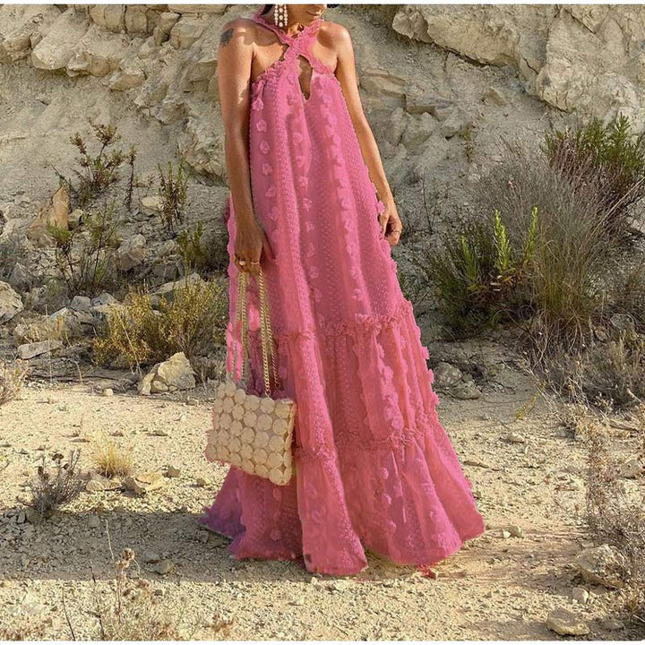 Women’s Floral Summer Maxi Dress - Angelina