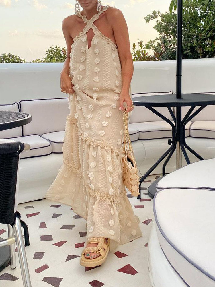 Women’s Floral Summer Maxi Dress - Angelina