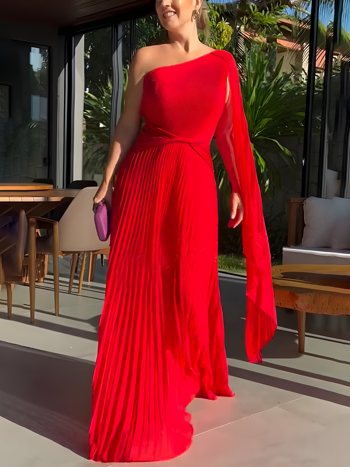 Women’s Elegant Off-Shoulder Maxi Dress - Claire