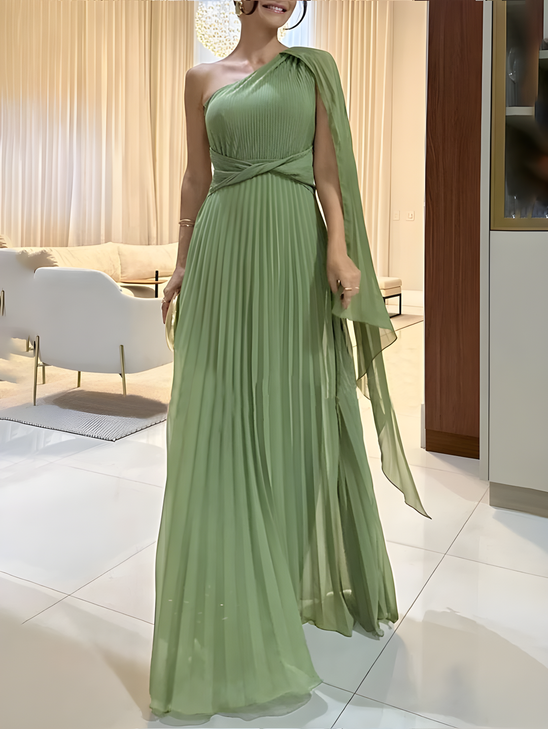 Women’s Elegant Off-Shoulder Maxi Dress - Claire