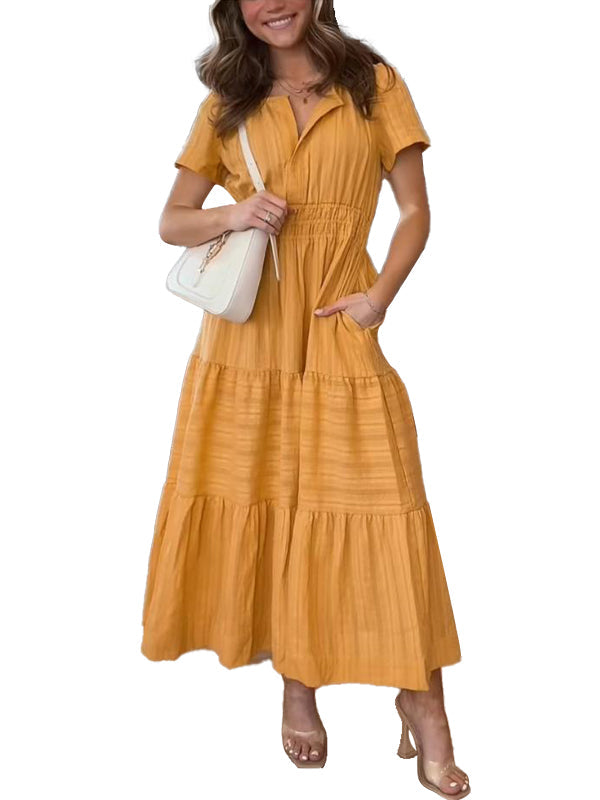 Women's Summer Boho Maxi Dress - Abby